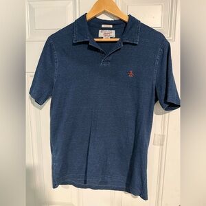Original Penguin Blue Polo Shirt Short Sleeves Classic Fit
